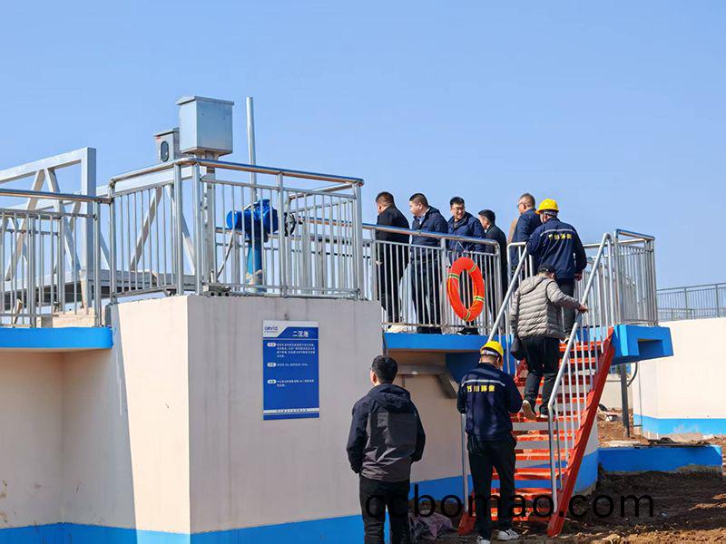 河南投資集糰(tuan)城髮(fa)水務相關領導視詧我司週口三汚汚水(shui)處理項目